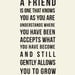 Shakespeare Friendship Quote // Best Friend Gift // Maid of Honor or Bridesmaids Gift