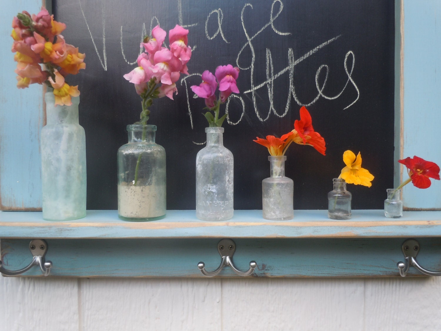 Vintage Pre WW2 Bottles-Shabby Chic Style Vases-Instant Collection LOT B