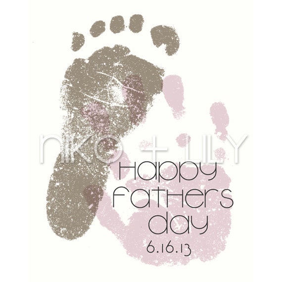 Happy Fathers Day - Personalized Prints - Pink 5x7 - Personalized Decor, New Dad, Fathers Day, Personalized Fathers Gift, Children Decor