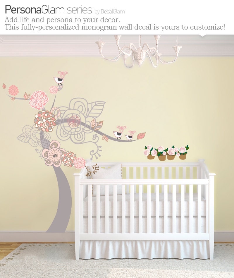 Girls Wall Decal Vinyl Art Sticker For Nursery by DecalGlam