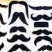 30 Mustache - Moustache - Cut Outs - Die Cuts - Photo Props - Party Decorations - Garlands - Party Straws - Photo Booths
