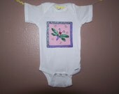 HAND-PAINTED DRAGONFLY Baby Onesie Childrens Clothing Handmade