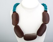 ColorBlocked Beaded Necklace