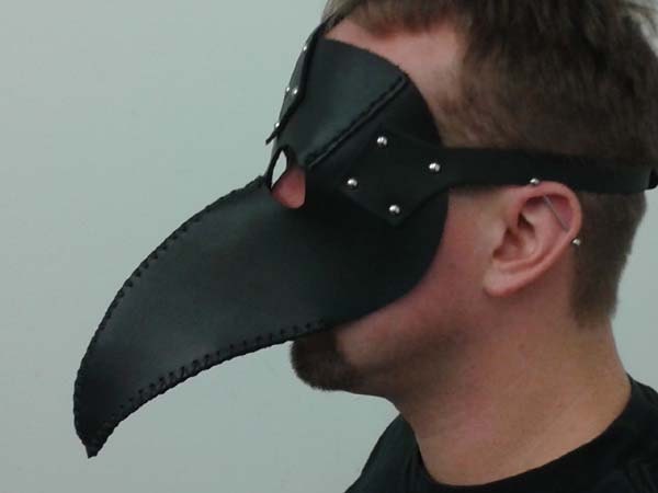 Leather Plague Doctor's Mask- Handmade to order
