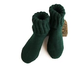 Man socks - Emerald wool - softest Merino wool - unisex