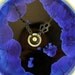Small Sapphire Crystalline Clock