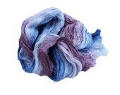 Anne Boleyn -  blue, mauve, gun metal, dusty pink, pomegranate silk ruffled scarf.
