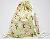 Drawstring Backpack  Beautiful trees