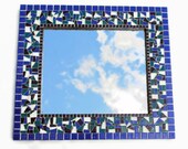 Blue Mosaic Mirror MADE TO ORDER