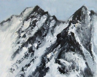 Blue Mountain Study  - Original Oil Painting - New