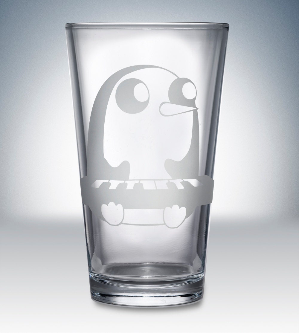 Adventure Time Gunter Logo Pint Glass