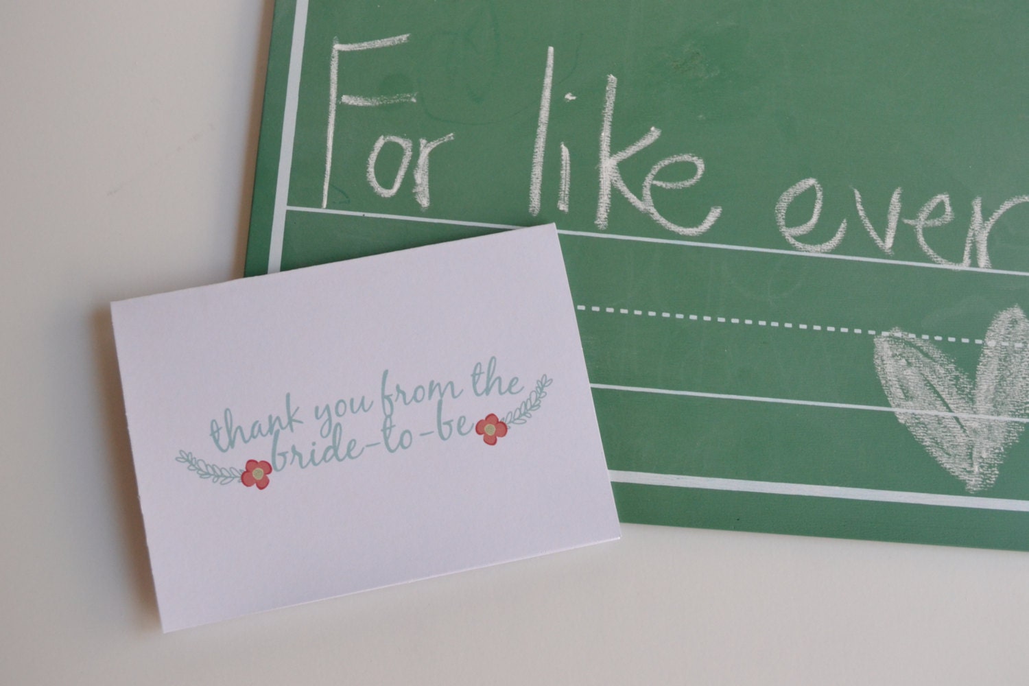 Thank you from the Bride-To-Be - Thank you cards - Bridal Shower - Wedding - Engagement - Bridal Shower Gift - Thank you stationary