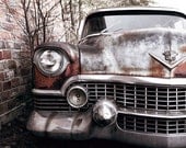 Vintage and Rusted and Cool 1954 Cadillac Car Fathers Day 10x15 Print by Kerry