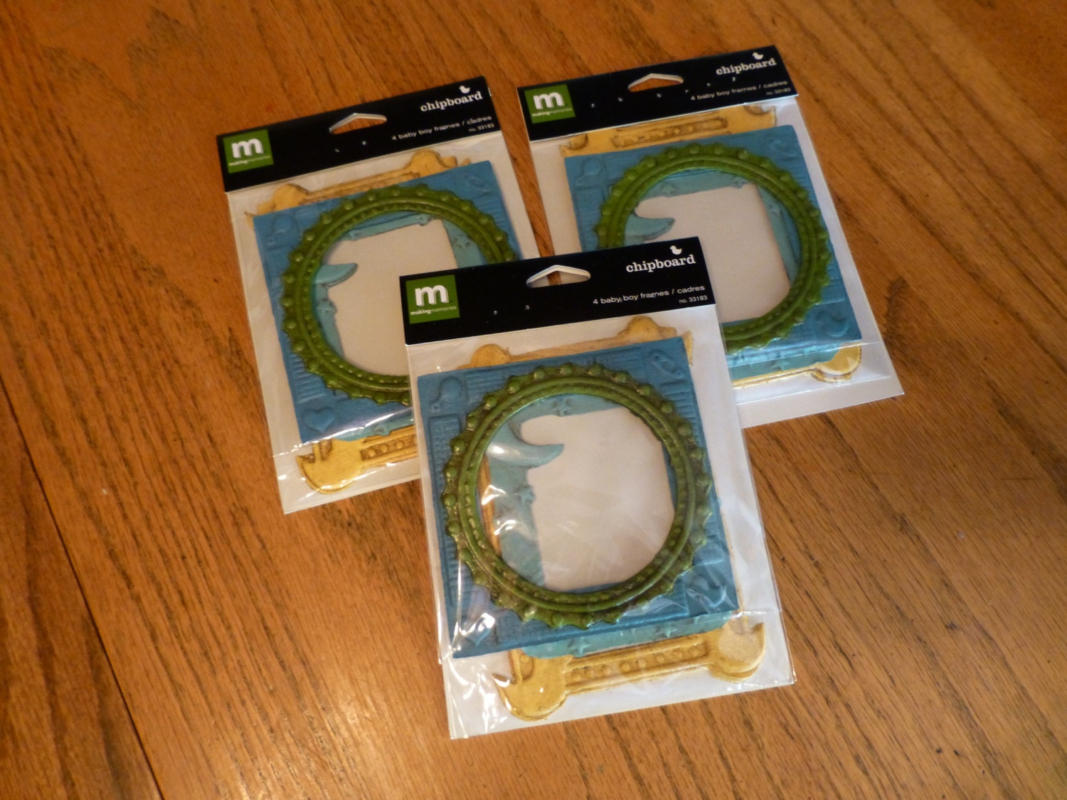 Baby Chipboard Frames (3 sets)