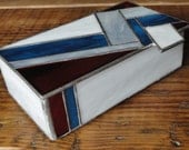 Vintage Stained Glass Box, for Jewelry, Trinkets, Memories, Keepsakes