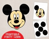 Adorable Pin the Ear on the Mouse Printable DIY Birthday Party Game Il_170x135