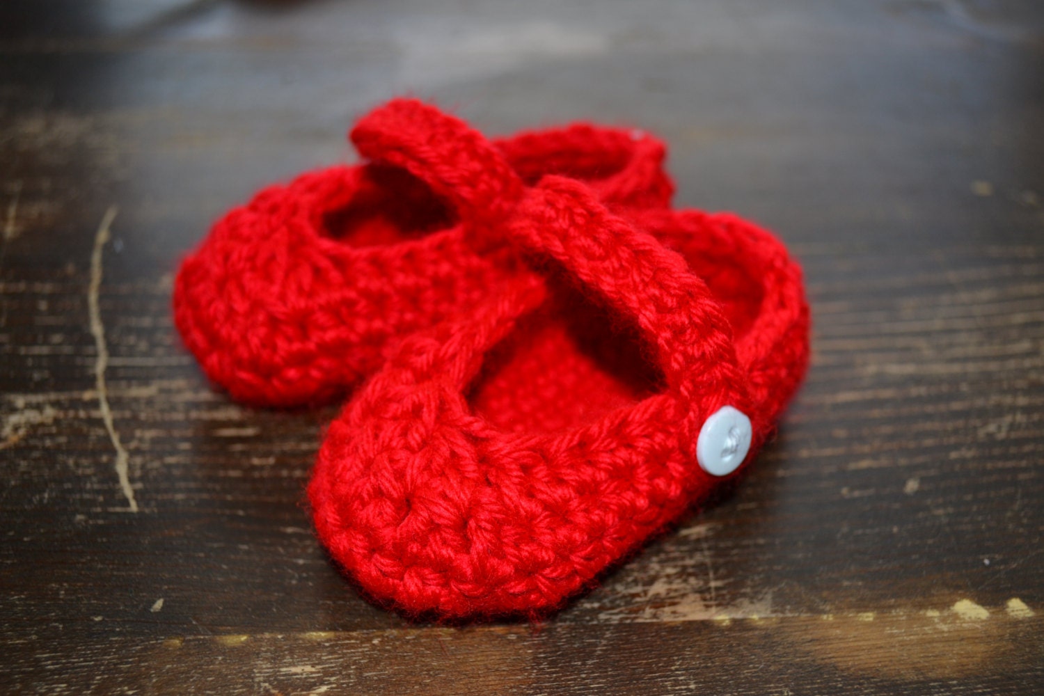 Crochet Mary Jane Slippers