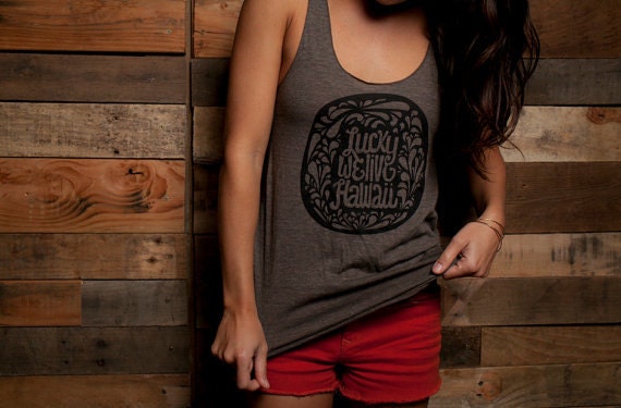 Brown Slim Fit Lucky Tank