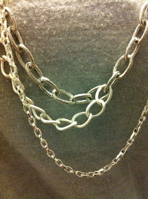 Silver Multi Chain Necklace