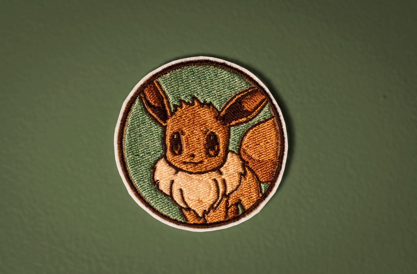 Pokemon Portraits -- Eevee Portrait - Embroidered Iron-on Pokemon Patch