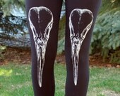 SIZE LARGE Hummingbird Skull Leggings