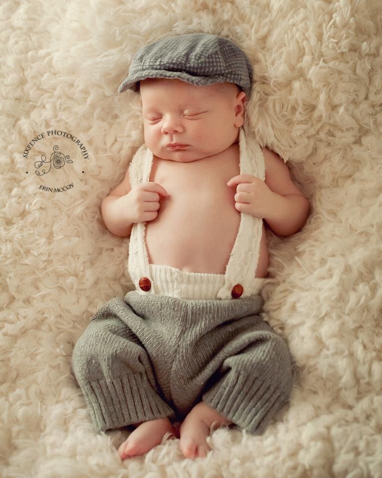 3 RTS Newborn Longies with Suspenders,Photography Prop, Baby Boy, Newborn photo prop, Newborn Pants, Baby Boy ,  Shower Gift