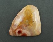 Jasper leopard skin - Freeform designer cabochon  -  33x33x7mm
