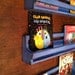 Childrens Distressed blue book shelves, Set of 3, wall hanging shelves,