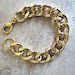 Boho Chic Single 18K Gold Plated Chunky Chain Stacking Bracelet...."FREE SHIPPING"