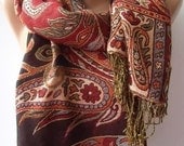 on Gorgeous Scarf / Shawl  Elegant  Scarf / Shawl  Super quality - Pashmina Fabric