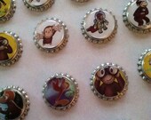 50 Bottle Cap Magnet Party Favors