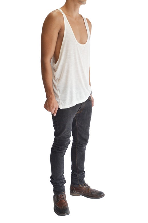Slimming Straps Muscle Top With Racerback White