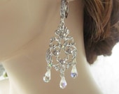Chandalier Earrings / Swarovski Earrings / Bridal Earrings