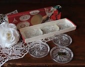 Vintage German Crystal Coasters Annahutte