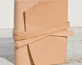 Leather Bound Handmade Miniature Journal Travel Diary Watercolor Copper Art Book (164)
