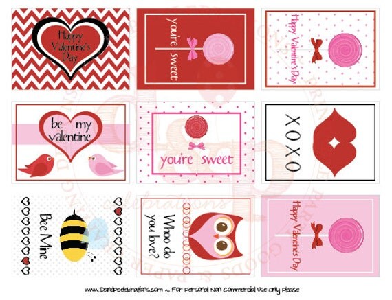 You're Sweet Valentine Tags Instant Download DIY Printable Page Il_570xn