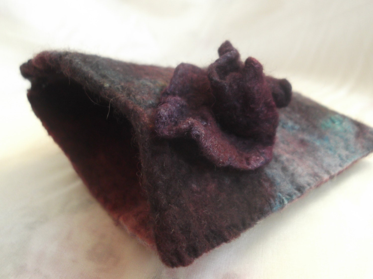 small hand felted purse
