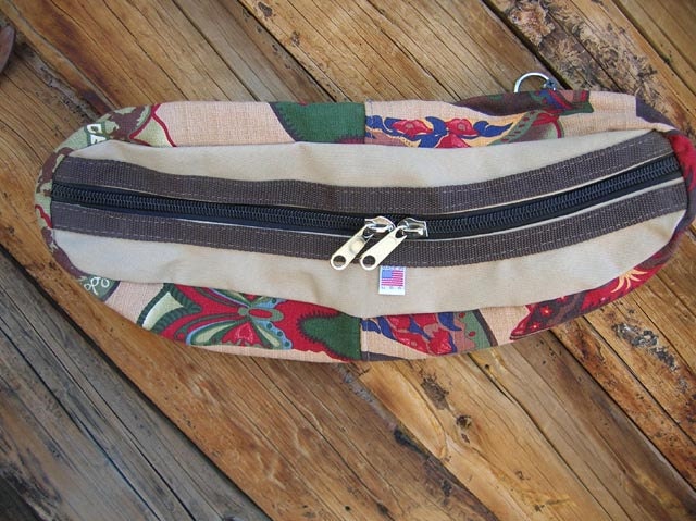 Horse Cantle Bag with Vintage boot fabric