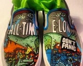 Custom Hand Painted All Time Low Slip Ons (NOT VANS BRAND)