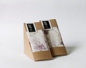 Natural Kitchen Tea Towel - Purple Blossom