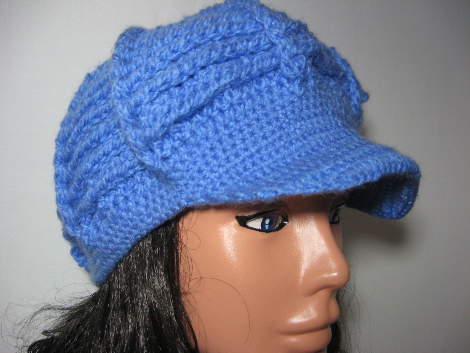 super journalist hat for adults, blue color,   used a two-sided