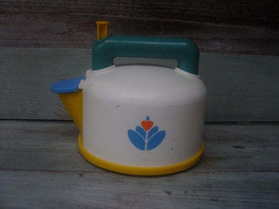 1980s Fisher Price whistling Teapot toy, vintage Fisher Price toy, whistling teapot, vintage toys