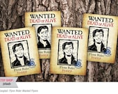 Tangled Flyers: Flynn Rider Wanted Flyers (Digital File)