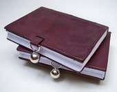 Pocket Size Leather Book With Silver Bell -blank pages