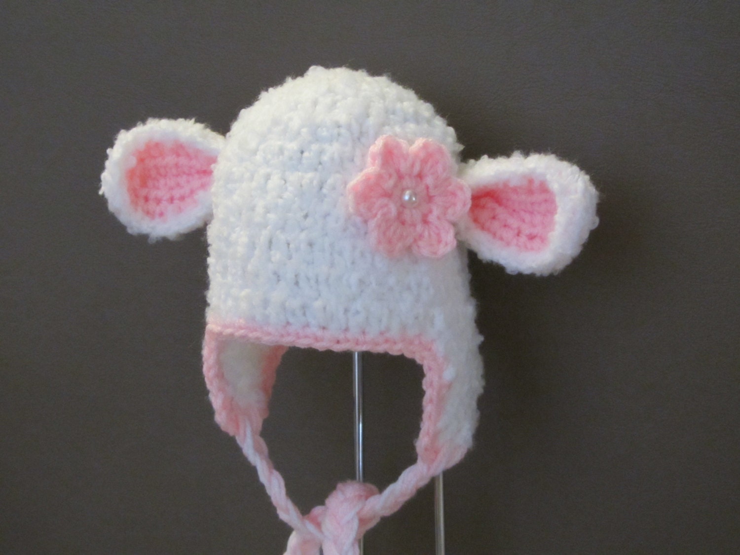 Lamb Hat, Sheep Hat, Baby Lamb Hat, Crochet Lamb Hat, Crochet Baby Hat, Baby Hat, Animal Hat, photo prop