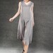 linen dresses for summer in Grey