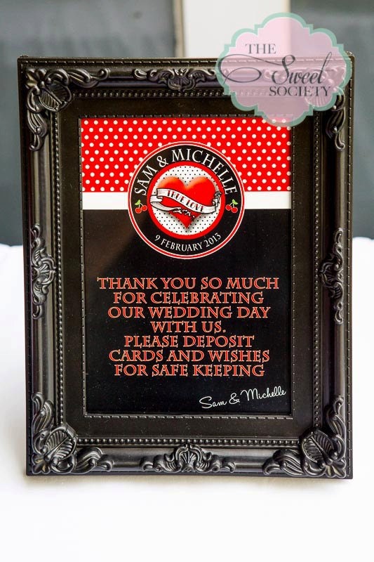 ROCKABILLY 5 x 7 Favor Table / Welcome / Thank You Sign