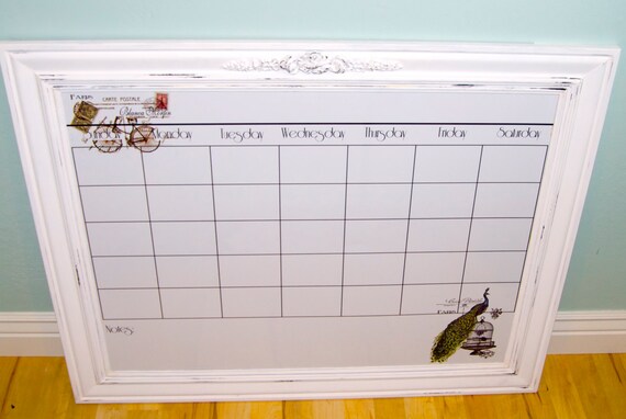 Items Similar To Extra Large Dry Erase Magnetic Calendar Industrial 