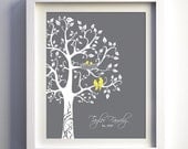 Personalized wedding anniversary gift baby shower gift, personalized family tree modern custom print gift for wife Father's Day gift