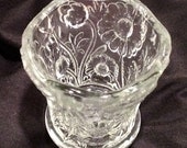 Glass Daisy Votive Candle Holder with Peg